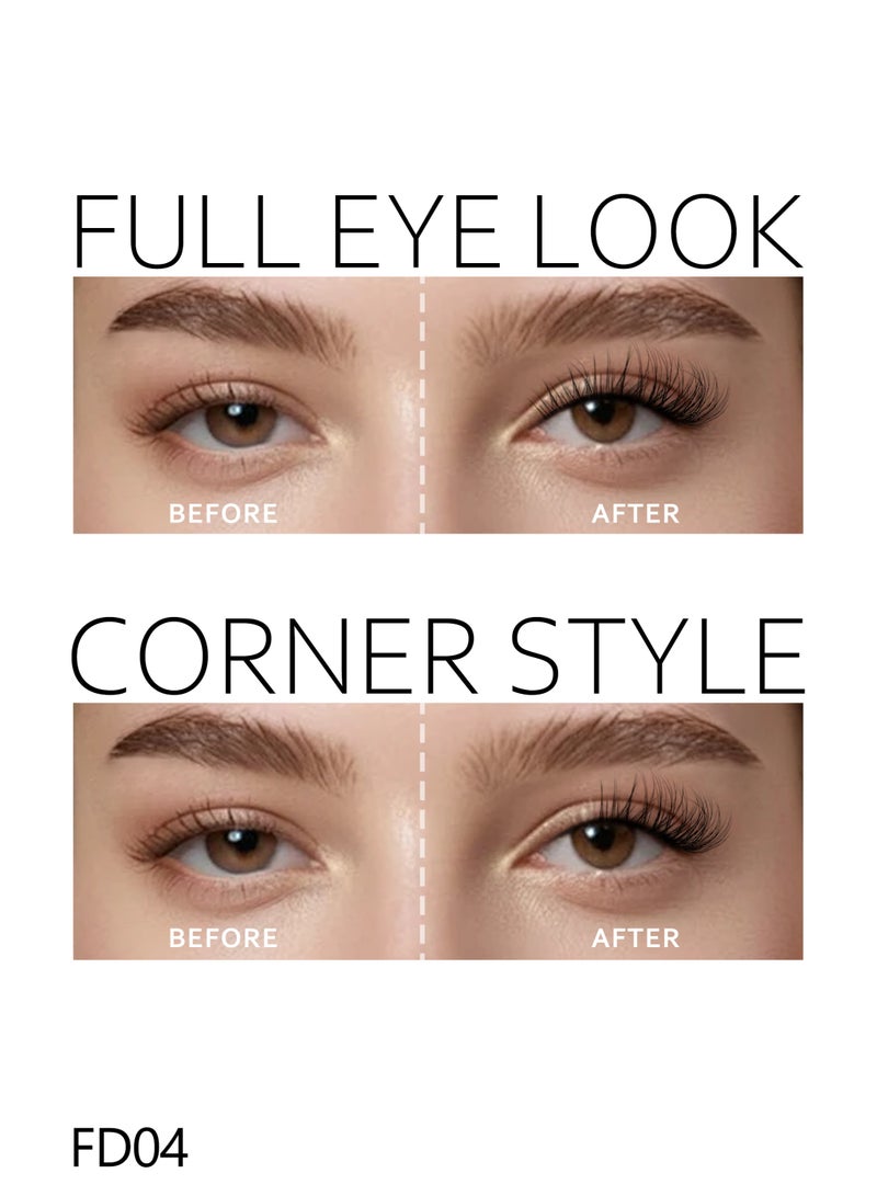 أوه! لالاش 30 قطعة من الرموش الصناعية اللاصقة - لا حاجة إلى غراء، مظهر طبيعي وناعم للسيدات - Image 5