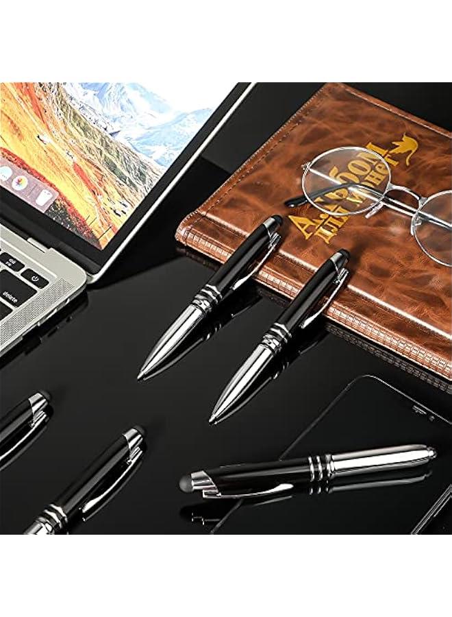 Arabest 30 Pieces LED Ballpoint Pen with Stylus Tip 1.0 mm Black Ink Metal Stylus Pen for Touch Screens, 3 In 1 Multi-Function Capacitive(Multiple Colors) - Image 3