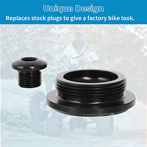 WIKIBB Motorcycle Engine Timing Replacement Plug Bolts For SUZUKI QUADSPORT Z400 LTZ400 Z250 LTR 450 CNC Aluminum Engine Timing Cover Cap Plug,2PCS (Black) - Image 4
