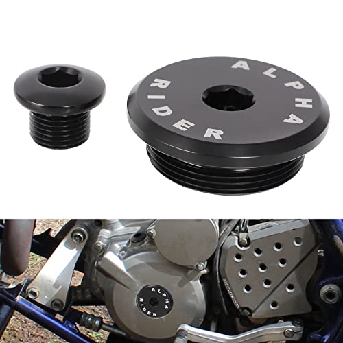 WIKIBB Motorcycle Engine Timing Replacement Plug Bolts For SUZUKI QUADSPORT Z400 LTZ400 Z250 LTR 450 CNC Aluminum Engine Timing Cover Cap Plug,2PCS (Black) - Image 1