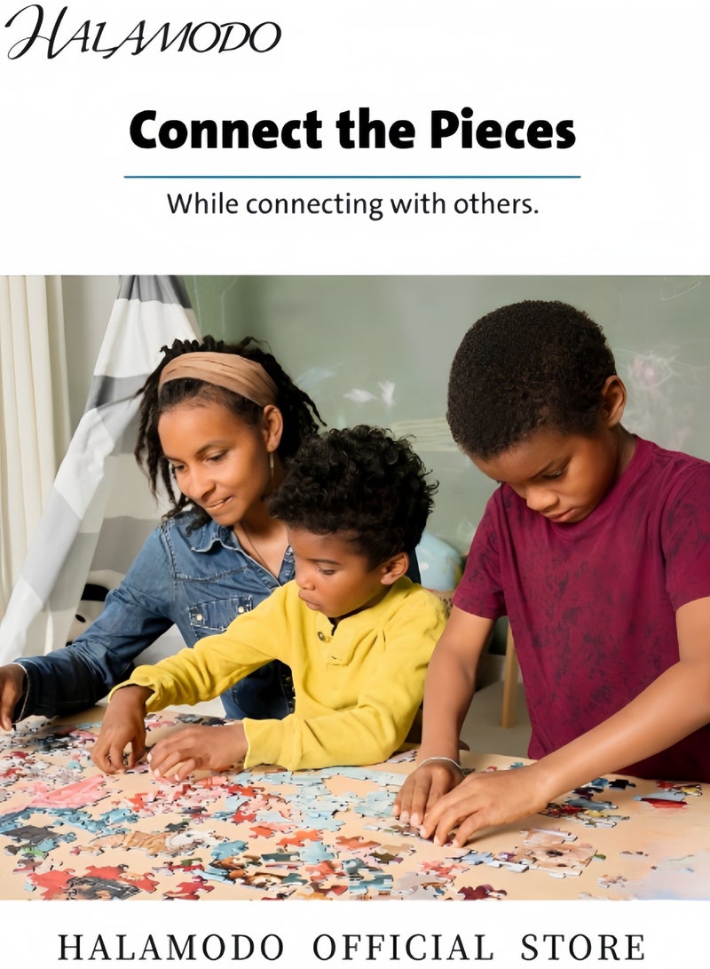 HALAMODO 1000PCS Outer Space Jigsaw Puzzles Space Traveler Solar System Galaxy Exploration Outer Astronaut Challenging Fun Mind Activity for Kids & Adults & Families & Friends - Image 5