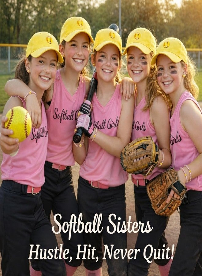 TheClover Softball Bracelet and Softball Earrings Set – Pink Zebra Stone Softball Jewelry, Adjustable Softball Gifts and Softball Team Gifts for Players and Teammates - Image 3