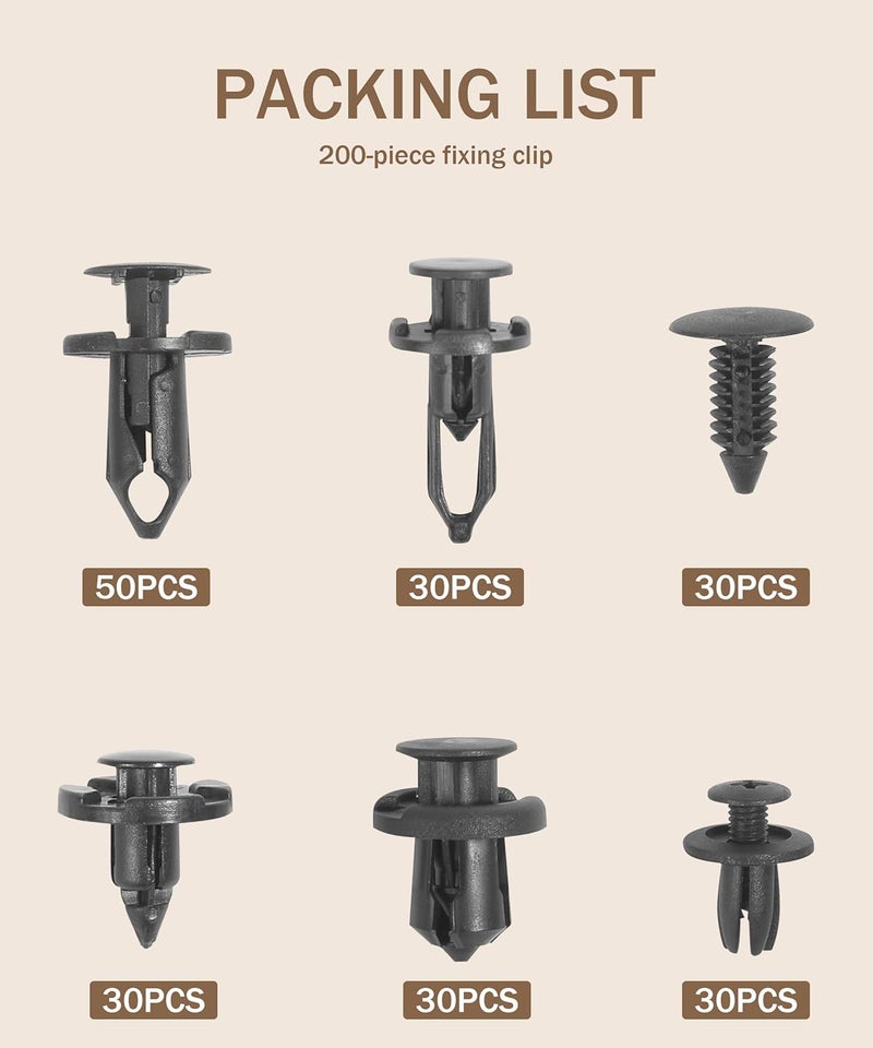 bylikeho 200PCS Automotive Clips Fastener Kit - Image 3