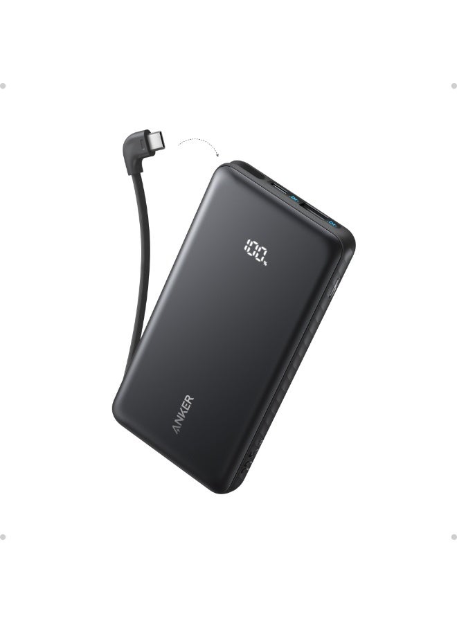 Anker Zolo Power Bank, 10,000mAh 22.5W Max Portable Charger,USB-C In and Out Fast Charging Battery Pack, Slim Travel Essential Phone Power Bank, For iPhone 17/16/15 Series, iPad, MacBook Air, Galaxy, and More - Image 1