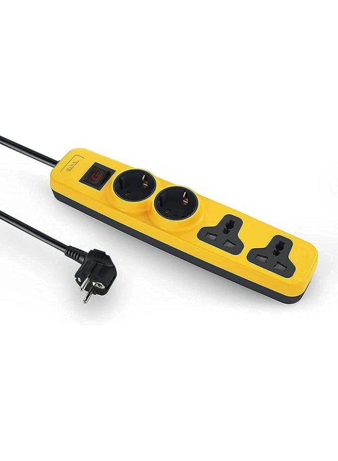 iLOCK Power Strip with 4 Outlets (2 Schuko + 2 Universal) - Image 1