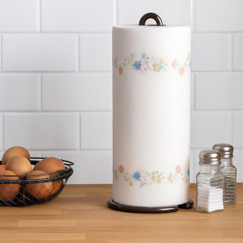 Kundi Wrought Iron Kitchen Tissue Paper roll Holder (Black) - Image 2