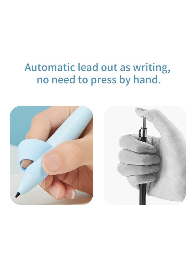 NIBEMINENT Non-Slip Silicone Handle Mechanical Pencil 0.7mm HB Pink - Image 5