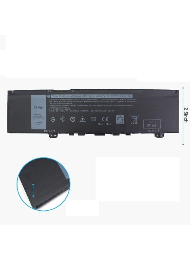 New replacement  F62G0 Battery Compatible with Dell Inspiron 13 7000 i7373 7373 7386 2-in-1 7370 7380 5370 P83G P87G P91G P83G001 P83G002 P87G001 Vostro 13 5370 F62GO - Image 2