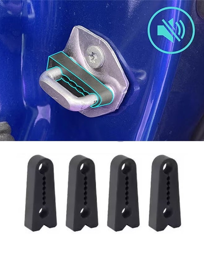 4 Pcs Car Door Lock Sound Deadener Pads Compatible with Toyota Camry, Land Cruiser Prado J120 J150, RAV4, Prius, Suzuki Grand Vitara – Anti Rattle Damper Buffer Seals for Noise Reduction and Soundproofing - Image 1