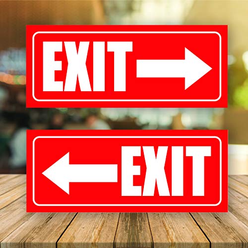 Wrapco Exit Sign Arrow Stickers Left and Right - Image 2