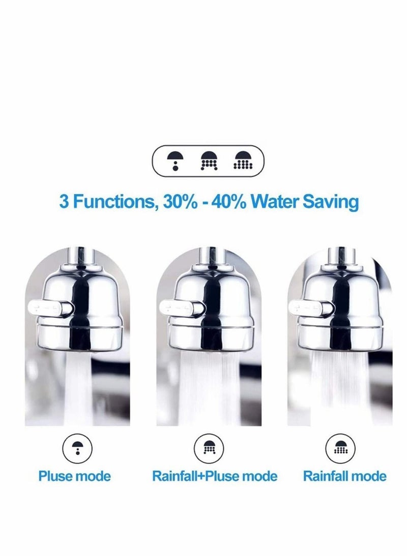 Y&D Kitchen Tap Head Water Saving 3 Gear Adjustable 360° Swivel Faucet Aerator Splash Proof Nozzle Filter for Bathroom Sink Spray Attachment - Image 3