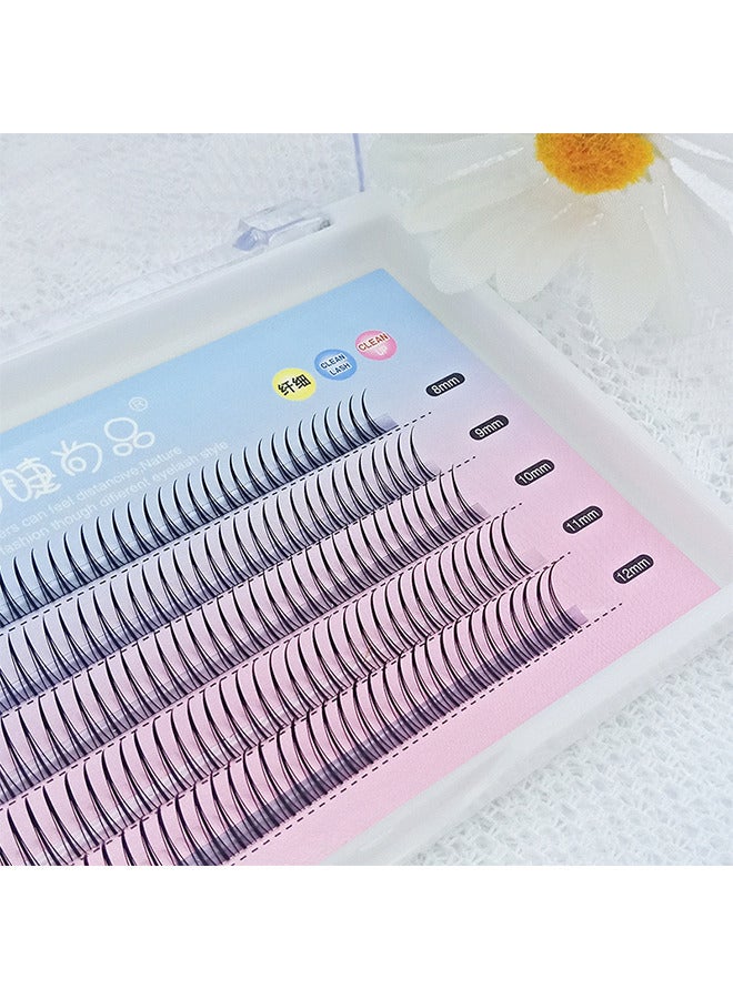 Depend False Eyelashes Individual Lashes 8/9/10/11/12mm Single Cluster Eyelash Extension Supplies Eyelashes Natural Look Manga Lashes Health Fake Wispies Eyelashes Anime Fairy Bottom Lashes, Black - Image 3
