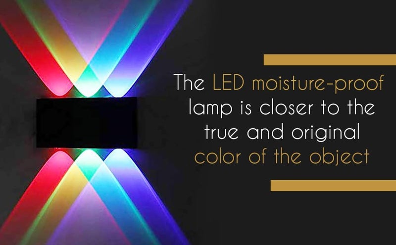 Lumina Waterproof LED Wall Lights for Indoor and Outdoor Decorative Wall Lamps Brighten Up Your Home with Stylish LED Wall Lighting 3 +3 Wall Lights for Living Room, Bedroom, Staircase. Elevation. - Image 2