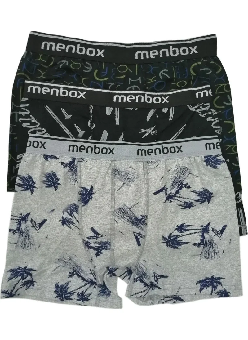 Anıt Anit Men's Lycra Boxer Pack of 6 Patterned Mixed Colors (Menbox 1052)