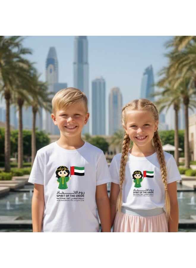 PRINTSHOP4ME UAE Tshirts For Celebrating  UAE National Day Flag Day For Kids Unisex Tshirt Collection Made In Uae - Image 4
