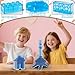 ZHX 100PCS Classic Transparent Building Bricks 2x4 Fully Transparent Bulk Bricks Parts and Pieces Compatible with Major Brands Creative Play Set Block Toy Gift for Aged 3 Transparent Blue - Image 4