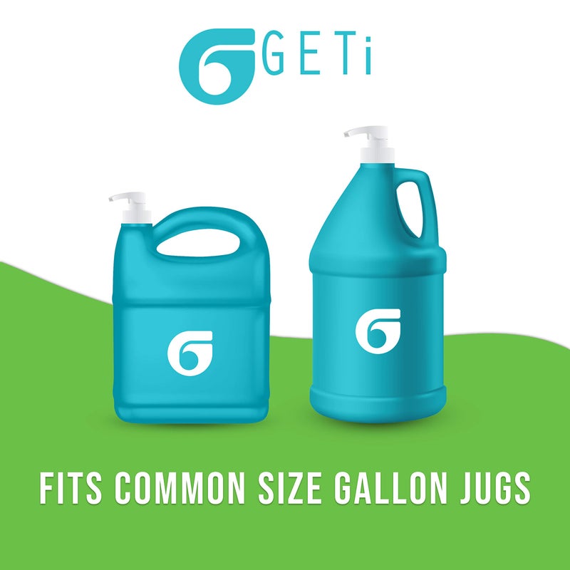 Geti Beauty Universal Gallon Pump Dispenser 128 fl oz | Shampoo, Conditioner | Use on Liquids, Gels, Lotions | 4cc Output | by Geti Beauty ST | 4-Pack  - Image 3