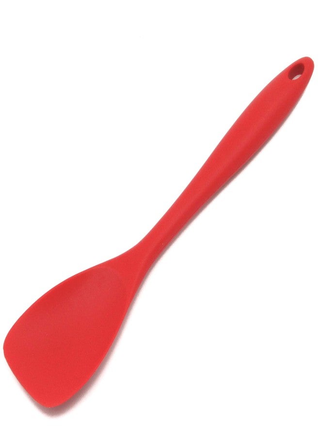 Chef Craft Premium Silicone Spoon Spatula, 11.5 inch, Red - Image 1