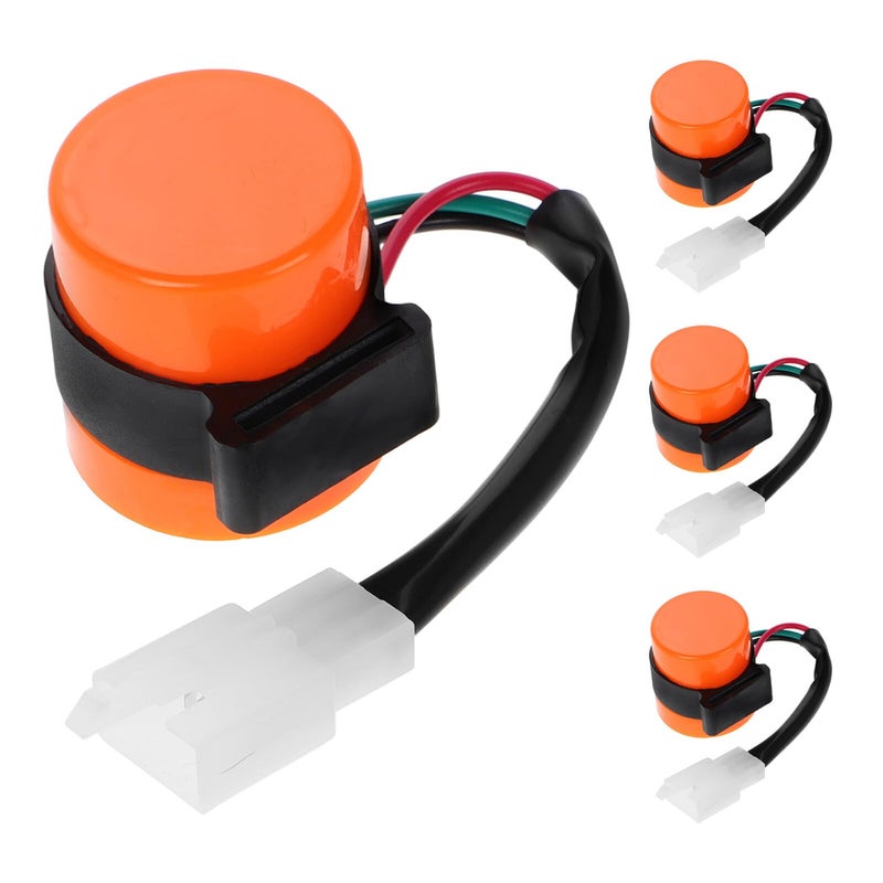 Orange Emergency Strobe Warning Lights 3 Pin 12V Turn Signal Flasher Relay for ATV Motorcycle - Image 2