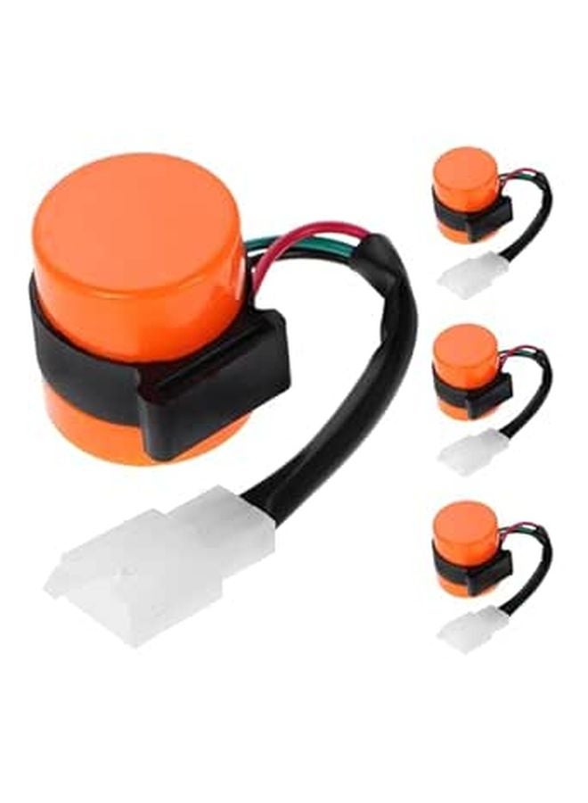 Orange Emergency Strobe Warning Lights 3 Pin 12V Turn Signal Flasher Relay for ATV Motorcycle - Image 1