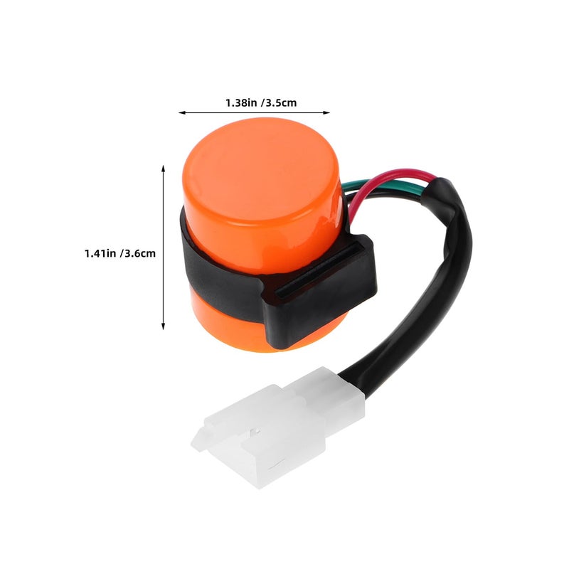 Orange Emergency Strobe Warning Lights 3 Pin 12V Turn Signal Flasher Relay for ATV Motorcycle - Image 3