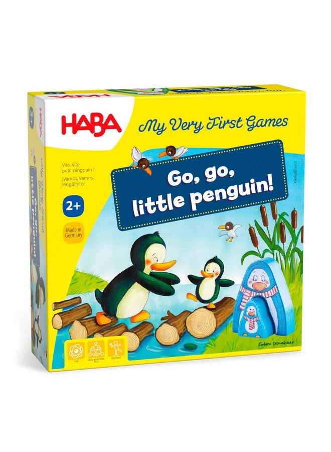 هابا ألعابي الأولى - لعبة Go, Go Little Penguin Gifts التعليمية للأطفال الصغار - ألعاب لوحية تعاونية للأطفال بعمر عامين - صنع في ألمانيا - Image 1