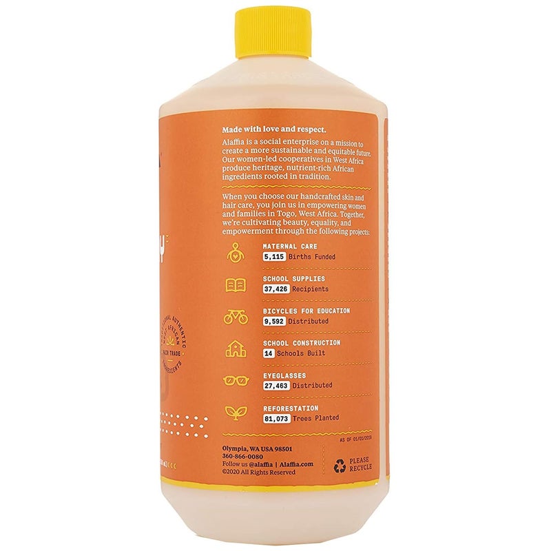 Alaffia Bubble Bath for Women, Unscented, Pump Included – Everyday Shea Butter Formula with Wild Yam, 32 Fl Oz - Image 2