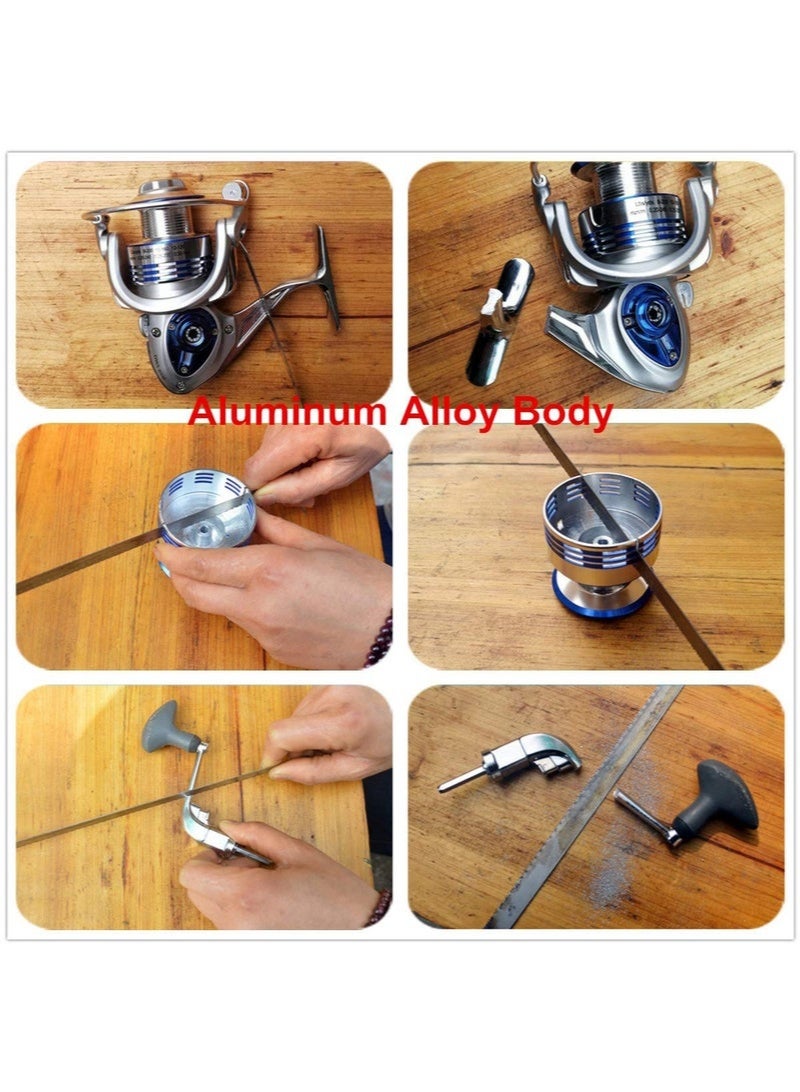 Arabest Spinning Fishing Reels for Saltwater Freshwater 3000 4000 5000 6000 7000 Spools Ultra Smooth Ultralight Powerful Trout Bass Carp Gear Stainless Ball Bearings Metal Body Ice Fishing Reels - Image 4