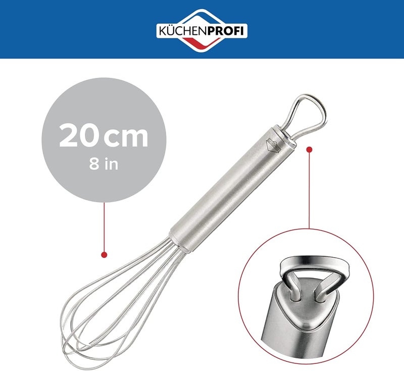 Küchenprofi Stainless Steel Hand Eggs Batter and Dough Metal Whisk for Kitchen Use 8Inch Silver - Image 2