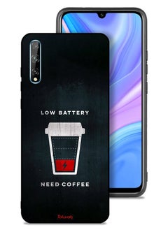 Tolwak Huawei P Smart S Protective Case Cover Low Battery Need Coffee  - Image 1