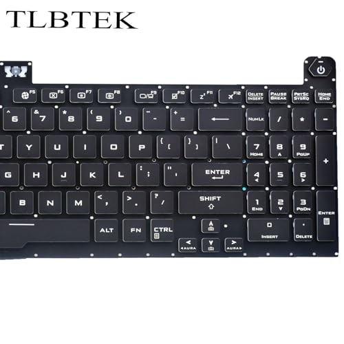 TLBTEK Backlight Keyboard Replacement Compatible with Asus TUF Gaming A15 FX506 FA506 FA556 TUF506.TUF A17 FA706.TUF Gaming F17 FX706LI FX706 FX706L FA706U FX706U FA706 661VUS00 Series RGB Laptop - Image 5