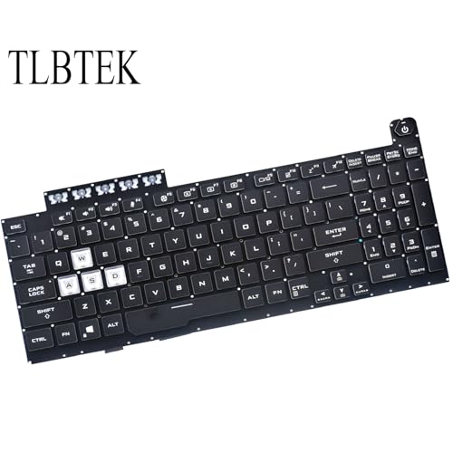 TLBTEK Backlight Keyboard Replacement Compatible with Asus TUF Gaming A15 FX506 FA506 FA556 TUF506.TUF A17 FA706.TUF Gaming F17 FX706LI FX706 FX706L FA706U FX706U FA706 661VUS00 Series RGB Laptop - Image 3