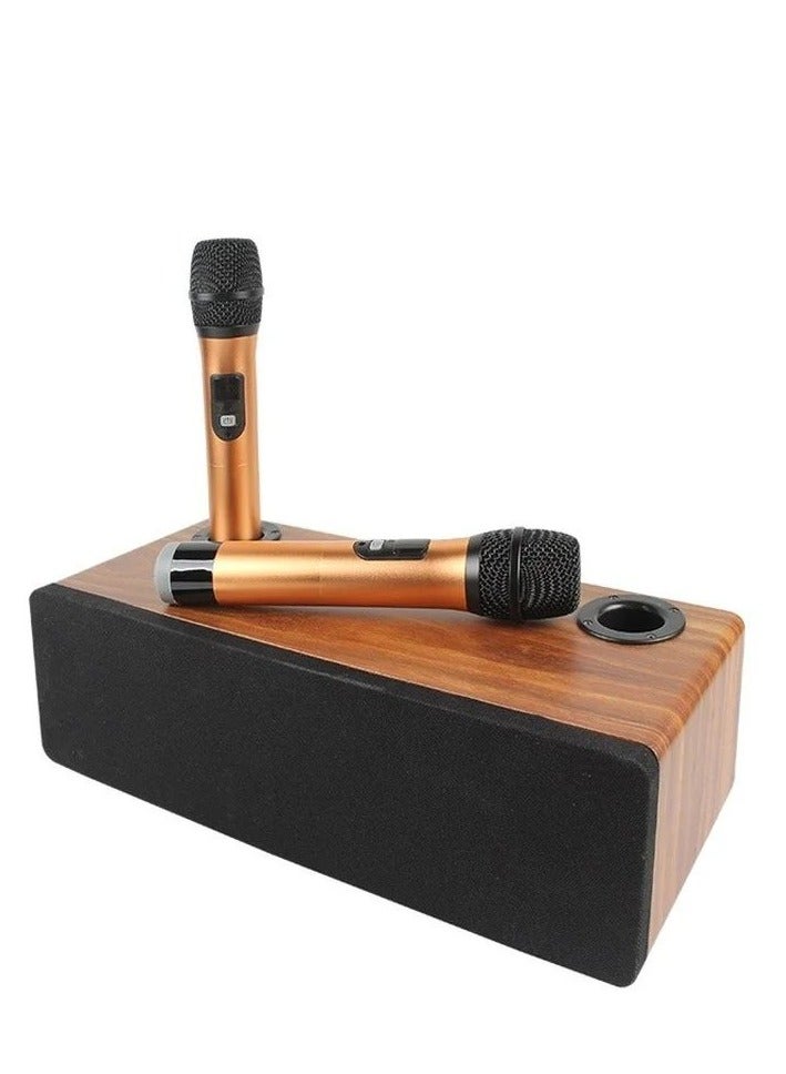 Karaoke Machine with 2 Wireless Microphones Bluetooth Karaoke Speaker System  - Image 1