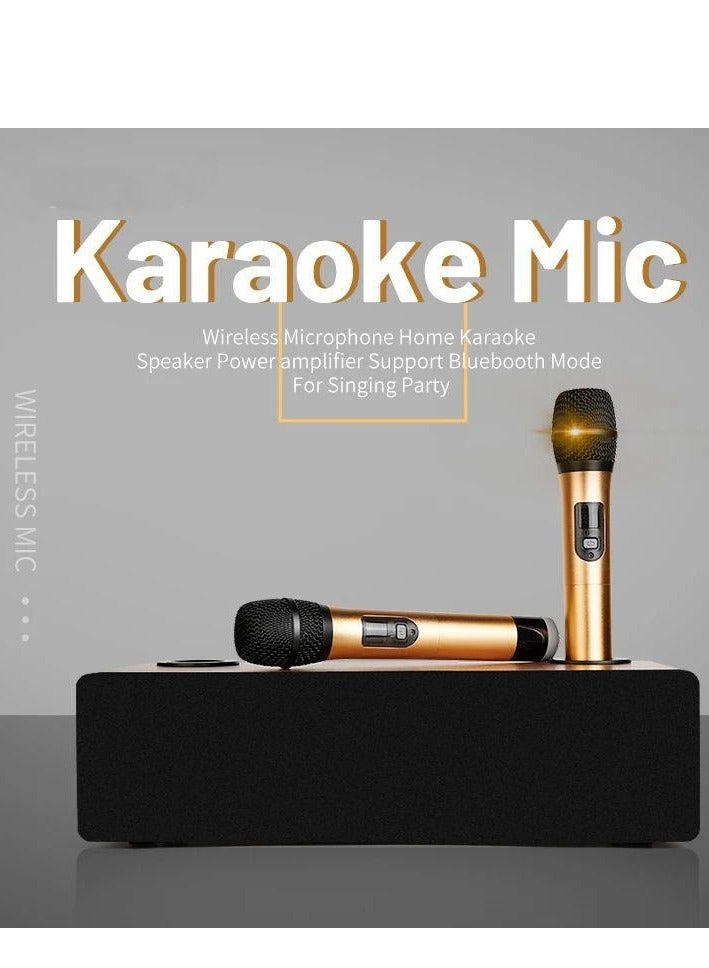 Karaoke Machine with 2 Wireless Microphones Bluetooth Karaoke Speaker System  - Image 4