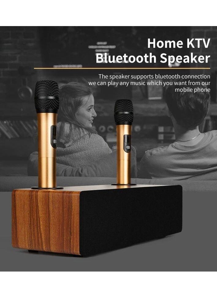 Karaoke Machine with 2 Wireless Microphones Bluetooth Karaoke Speaker System  - Image 5