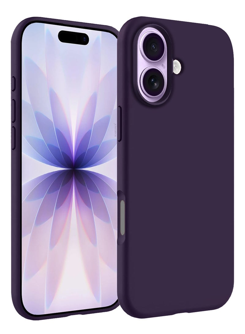 CATANES 3 Packs Silicone Protective Phone Case for iPhone 17 - Soft Anti-Scratch Microfiber Lining Ultra Slim Drop Protection Phone Cover with Two Privacy Screen Protectors - Purple - Image 2