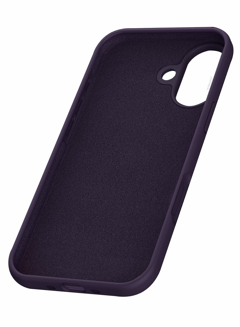 CATANES 3 Packs Silicone Protective Phone Case for iPhone 17 - Soft Anti-Scratch Microfiber Lining Ultra Slim Drop Protection Phone Cover with Two Privacy Screen Protectors - Purple - Image 5