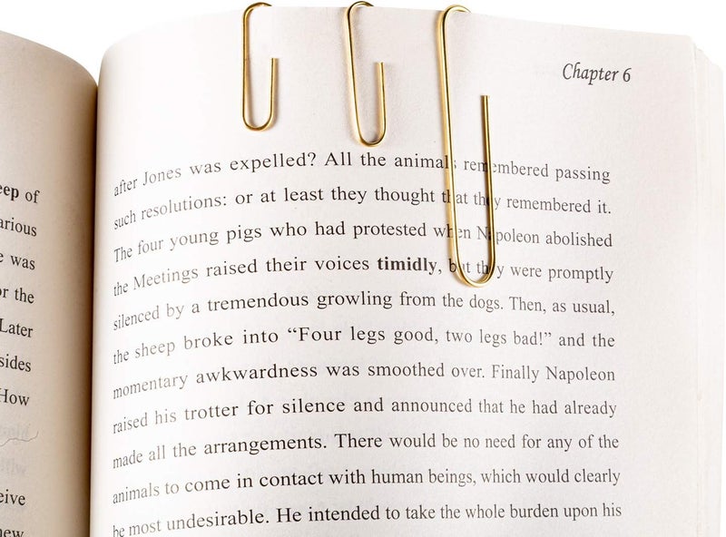 Deoot 600 Paper Clips,Office Gold Paper Clips Assorted Sizes(Small,Medium and Jumbo) 28 mm,33mm,50 mm - Image 4