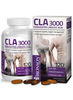 Bronson CLA 3000, Conjugated Linoleic Acid, Safflower Oil, 120 Softgels  - Image 1