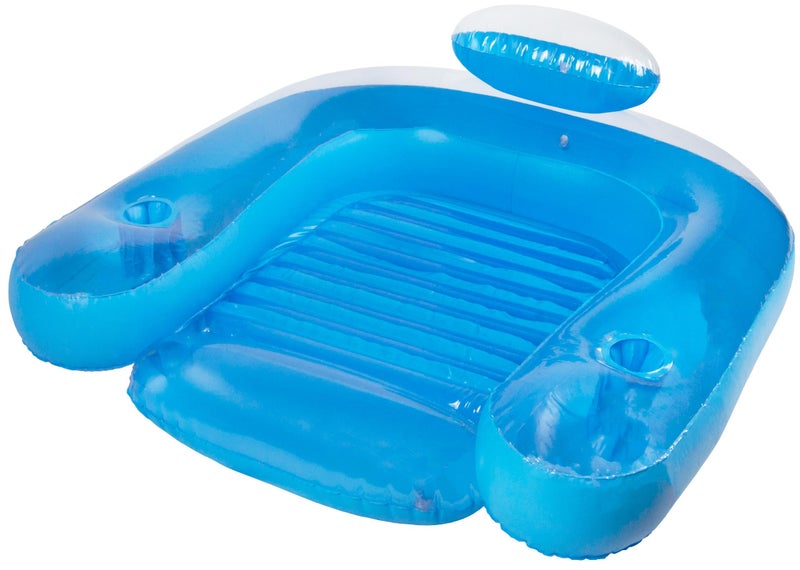 Poolmaster Paradise Water Chair, Inflatable Adult Pool Float Lounge Chair with Backrest, Armrests & Dual Cup Holders, Comfortable Floating Seat for Pool, Lake, Beach or River Relaxation - Image 5