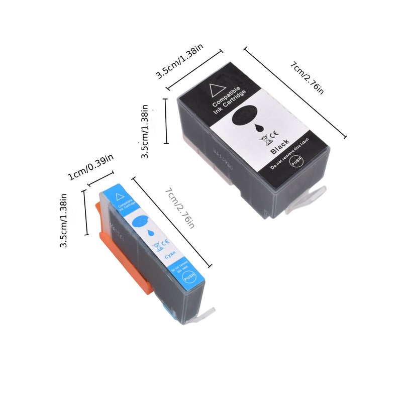 Compatible Ink Cartridge Replacement 934 935 XL High Yield 4 Color Set For Officejet Pro Printers - Image 2