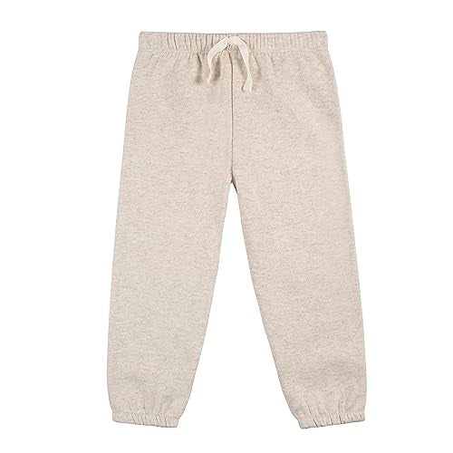 Gerber Baby Girls Toddler 2Piece Fleece Sweatshirt and Jogger Set Oatmeal Heather 12 Months - Image 3