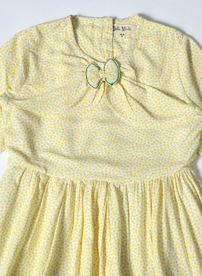 BELLA MODA Yellow Printed Dress - Image 3