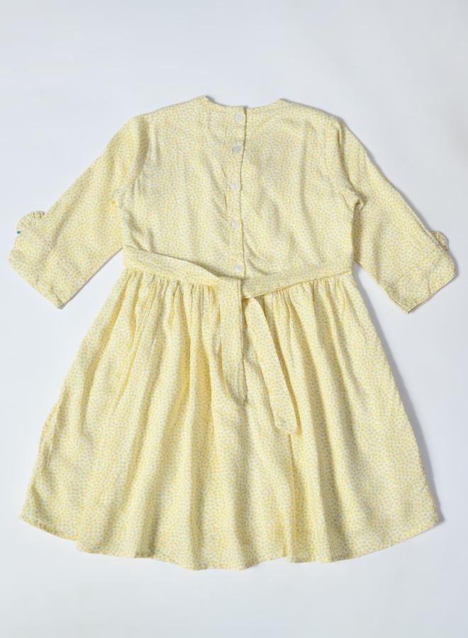 BELLA MODA Yellow Printed Dress - Image 2