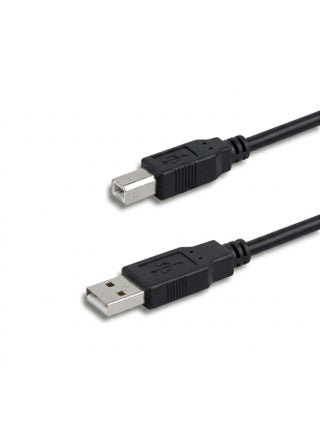 كابل طابعة USB 2.0 عالي السرعة USB-A إلى USB-B بطول 1.5 متر –  متوافق مع الطابعات والماسحات الضوئية – أسود
