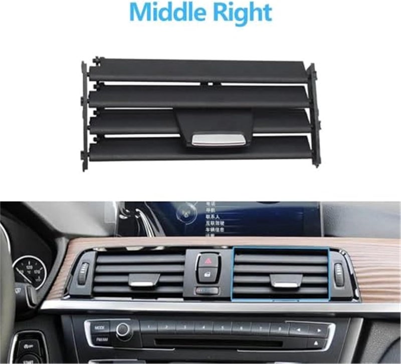 QASULER Car Front Middle Air Vent Outlet Grille - Image 4