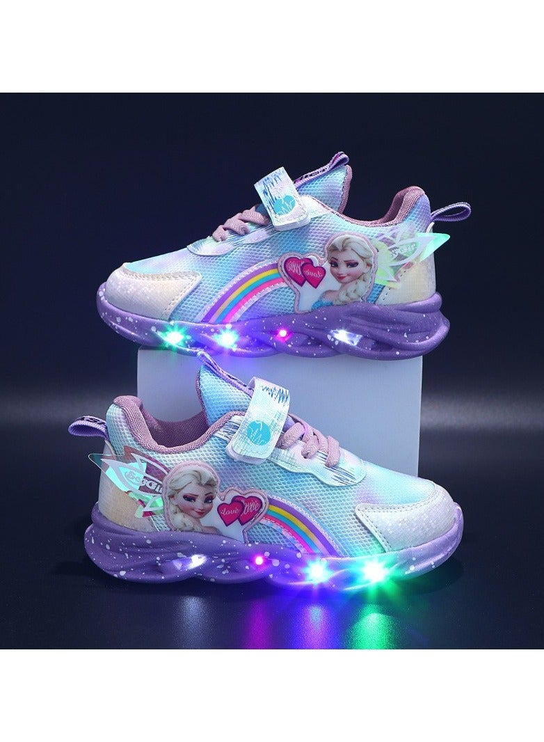 general حذاء رياضي للأطفال مع حذاء الأميرة إلسا المضيئ - Image 1