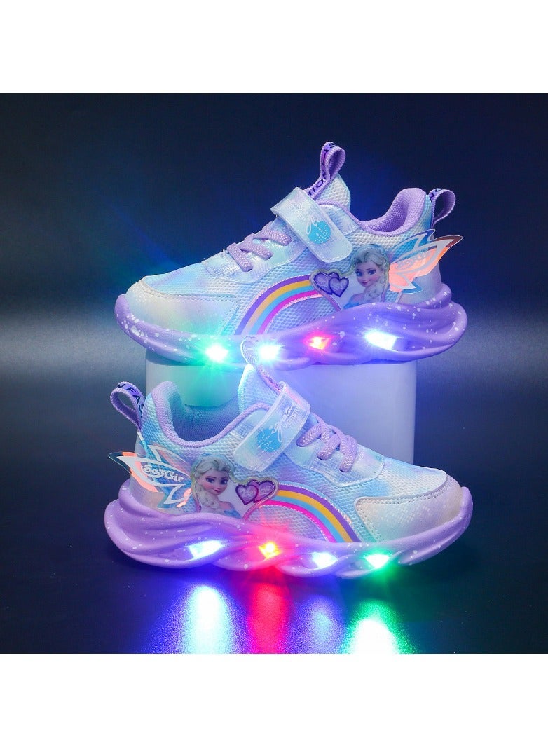 general حذاء رياضي للأطفال مع حذاء الأميرة إلسا المضيئ - Image 2