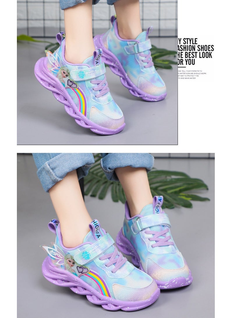 general حذاء رياضي للأطفال مع حذاء الأميرة إلسا المضيئ - Image 3