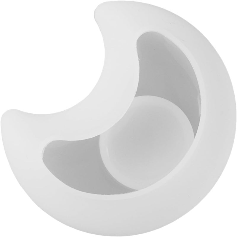 FirstTry Tealight Candle Holder Mold I 3D Heart Moon Star Shape Candlestick Epoxy Casting Silicone Mould I for DIY Handmade Art Craft Jewelry Storage Box Trinket Container Home Table Decoration (Moon) - Image 3